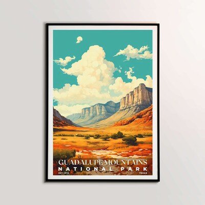 Guadalupe Mountains National Park Poster, Travel Art, Office Poster, Home Decor | S6 - image2